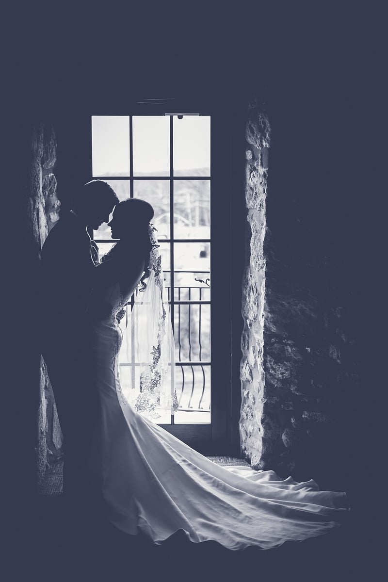 Bride in wedding dress